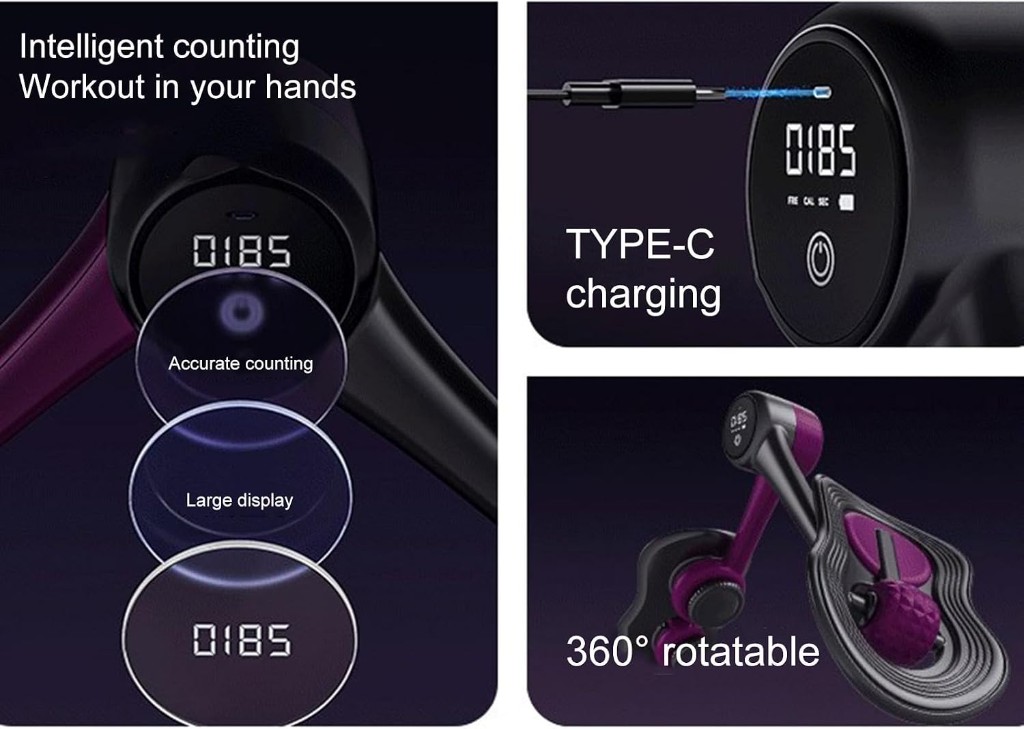 Kijelző, USB-C töltés és 360 fokos csukló kiemelve